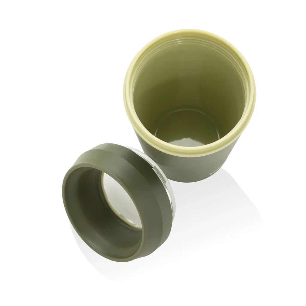 Topl-Becher aus rec. Kunststoff mit 360-Grad-Deckel 354ml, grün – Bild 6