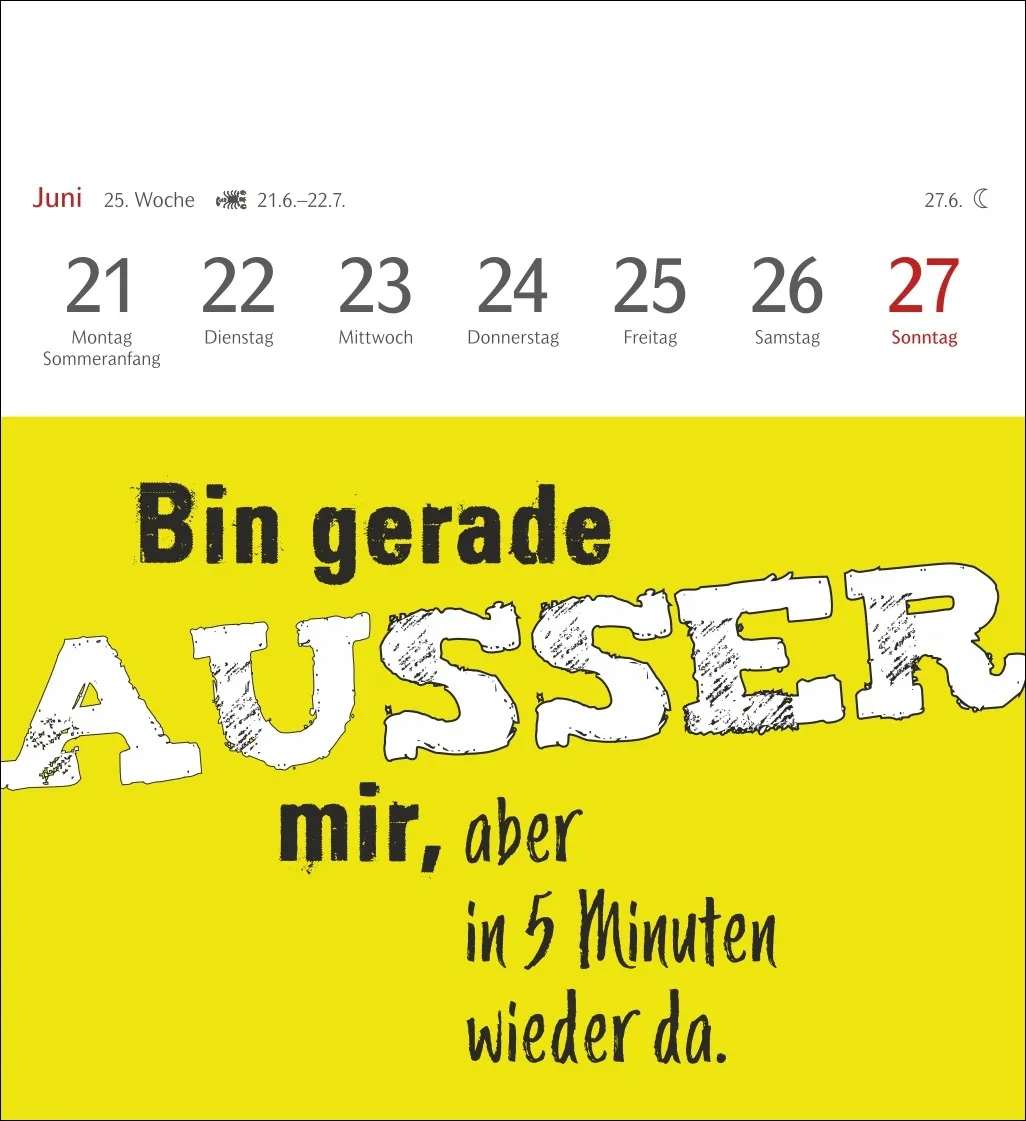 Typo-Sprüche-Kalender Postkartenkalender 2027 – Bild 7