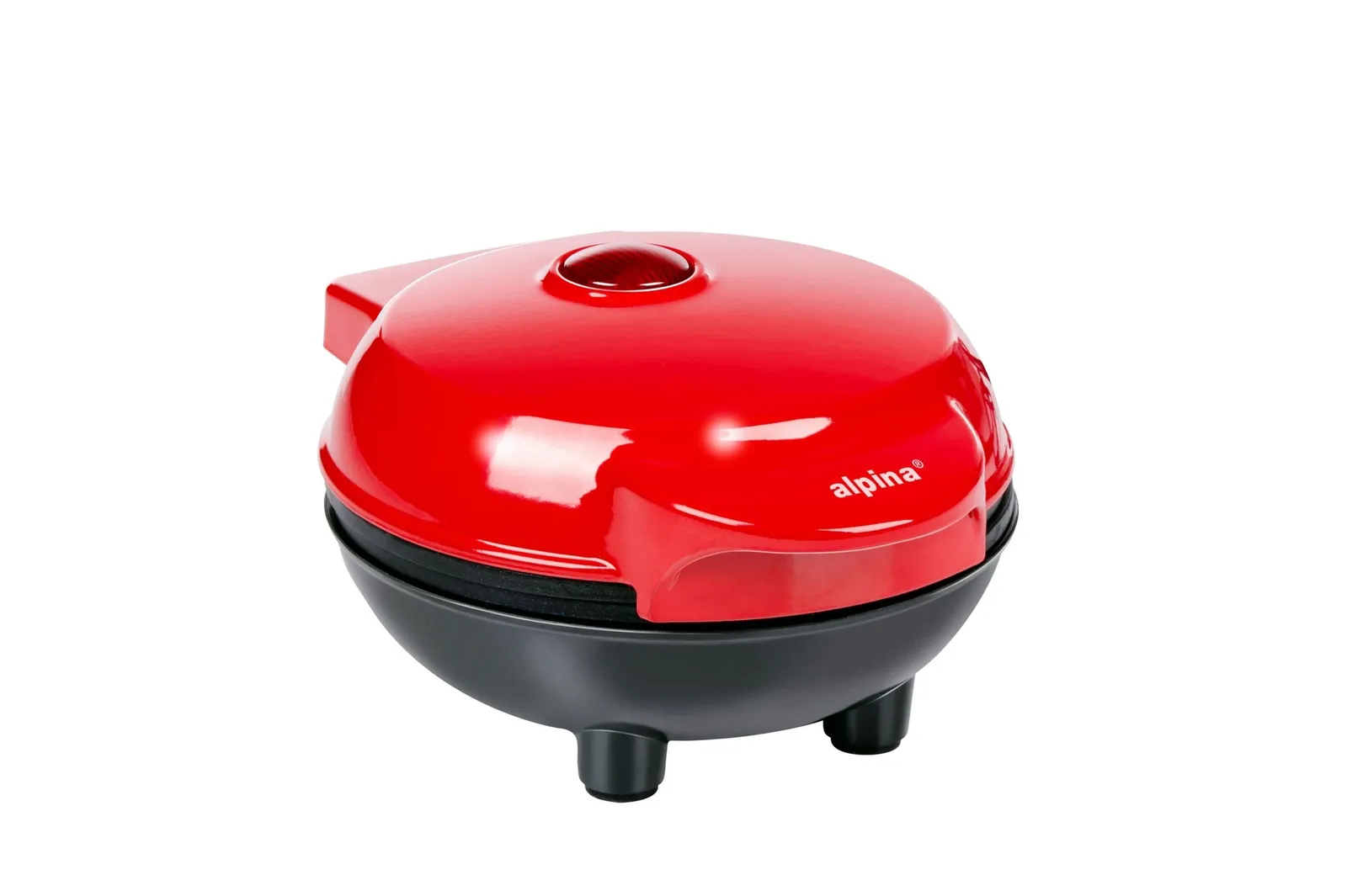 ALPINA Mini-Waffeleisen 230V 17x13.5x8cm, Schwarz – Bild 2