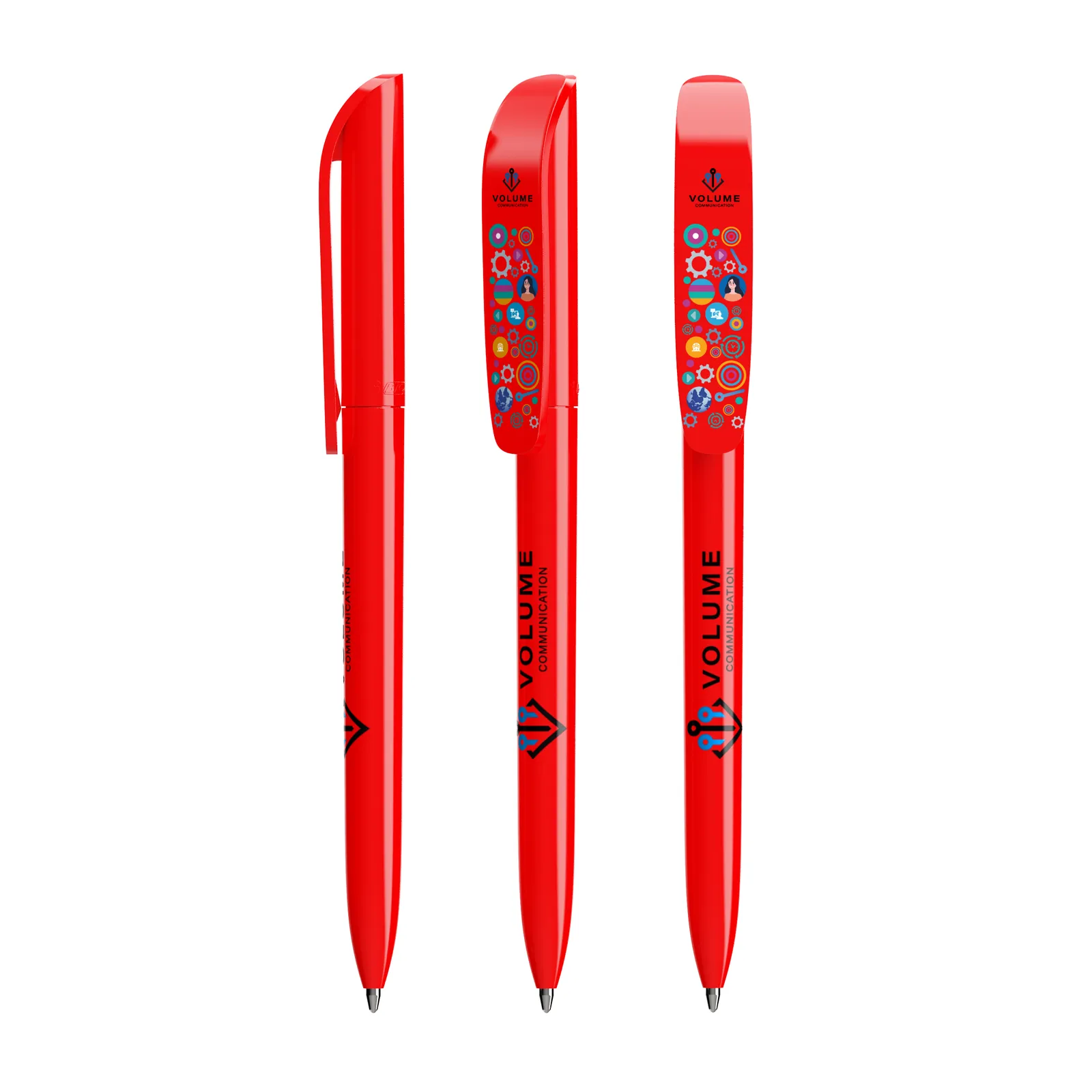 BIC® Super Clip ballpen, Rot – Bild 2