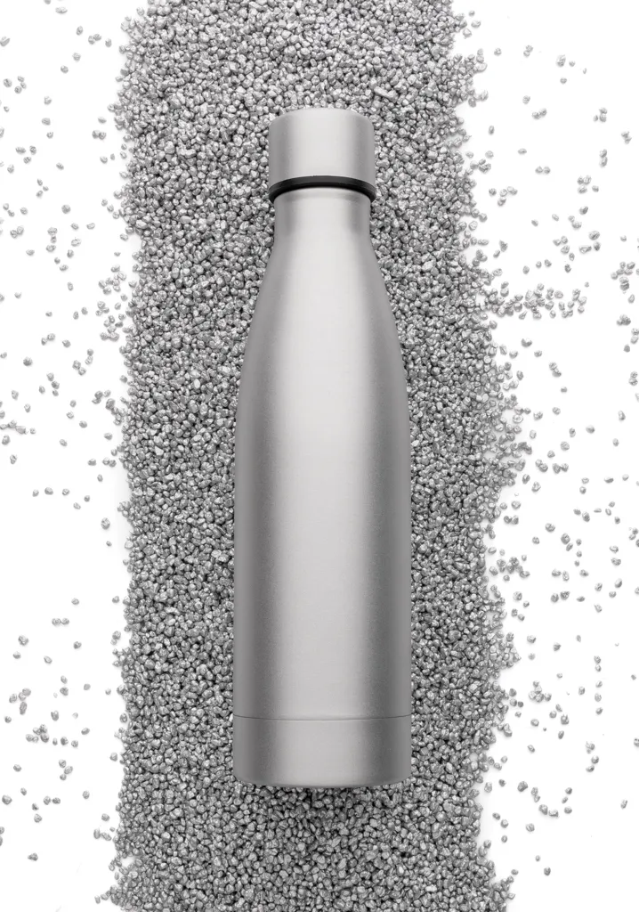 RCS recycelte Stainless Steel Solid Vakuum-Flasche, grau – Bild 2