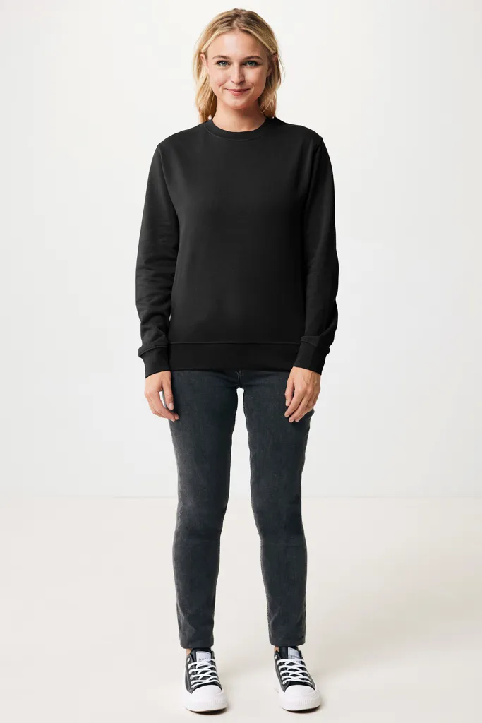 IQONIQ Etosha Lightweight Sweater aus recycelter Baumwolle, schwarz – Bild 6