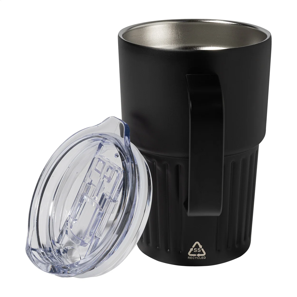 Thermobecher Streaky Grab, schwarz – Bild 2