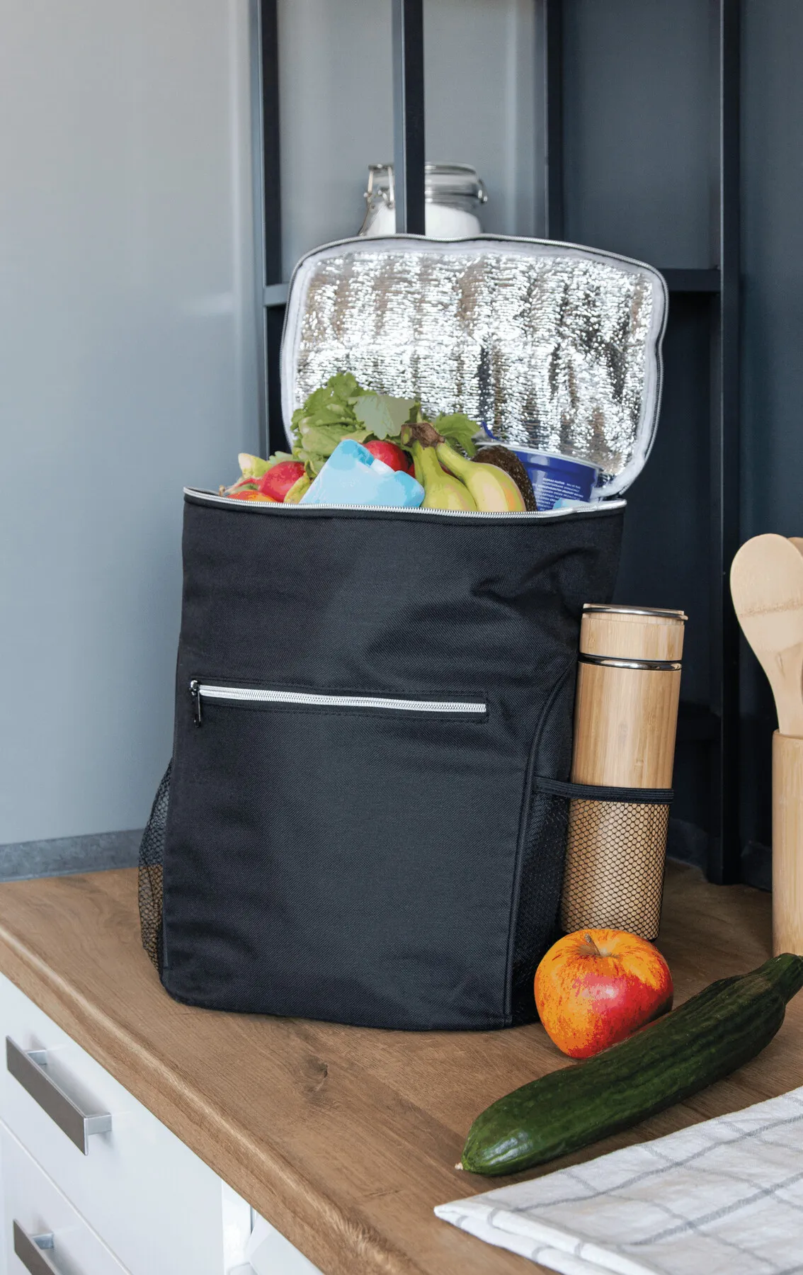 NOME - Kühlrucksack schwarz, schwarz – Bild 9