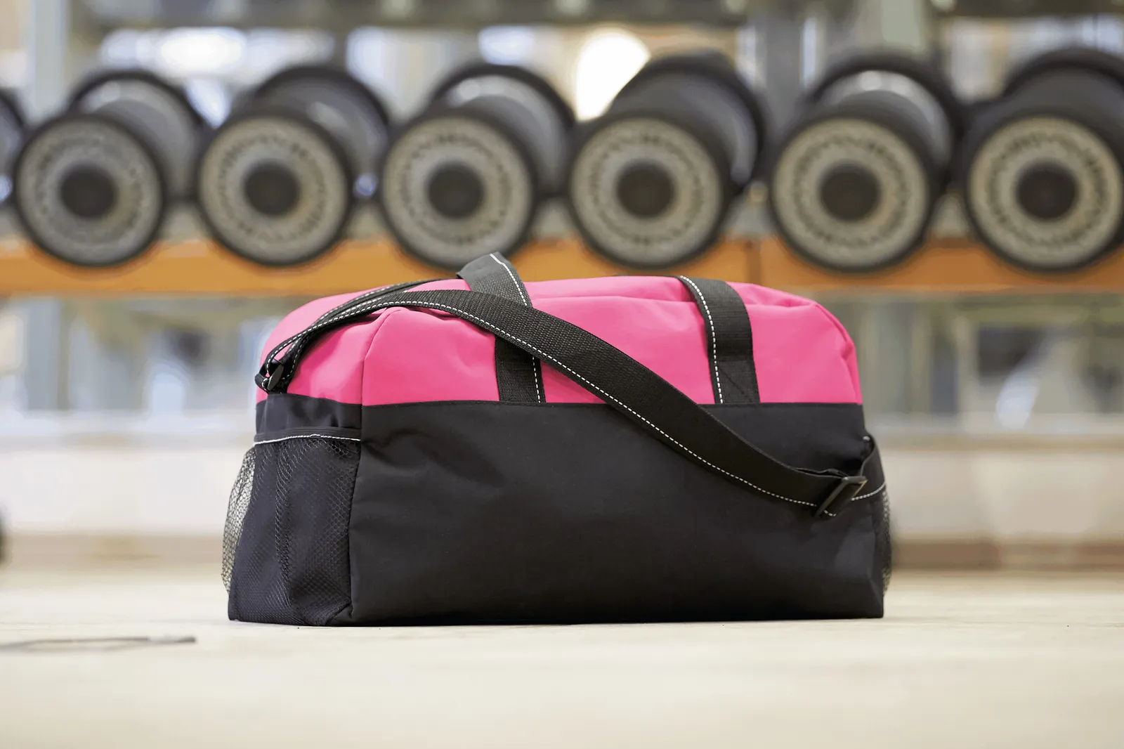 FITNESS - Sporttasche, pink, schwarz – Bild 8