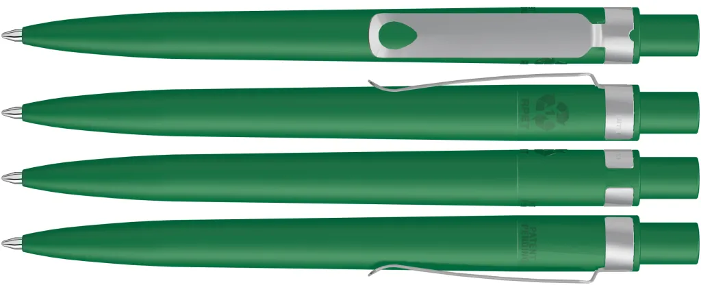 RECYCLED PET PEN CORE F Druckkugelschreiber dunkelgrün, dunkelgrün – Bild 2