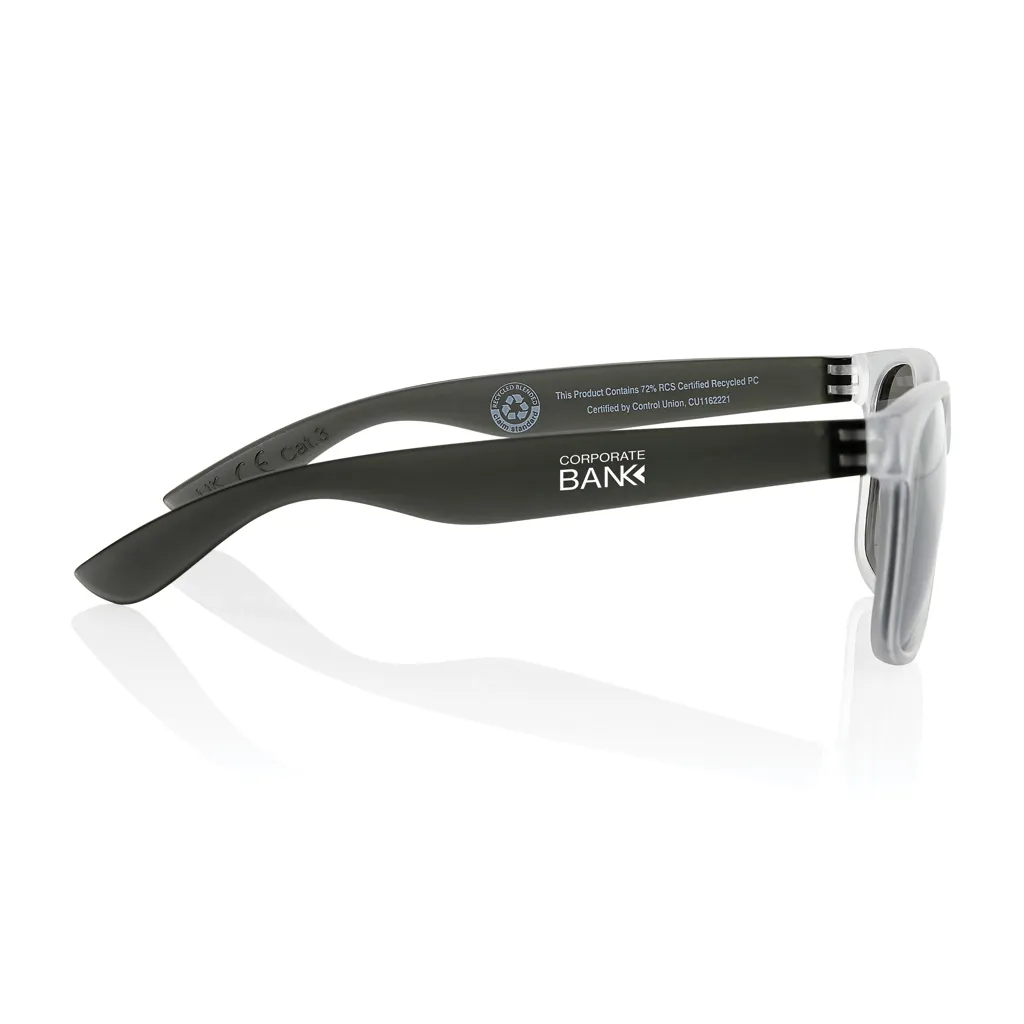 Gleam Sonnenbrille aus RCS rec. PC mit verspiegelten Gläsern, schwarz – Bild 3
