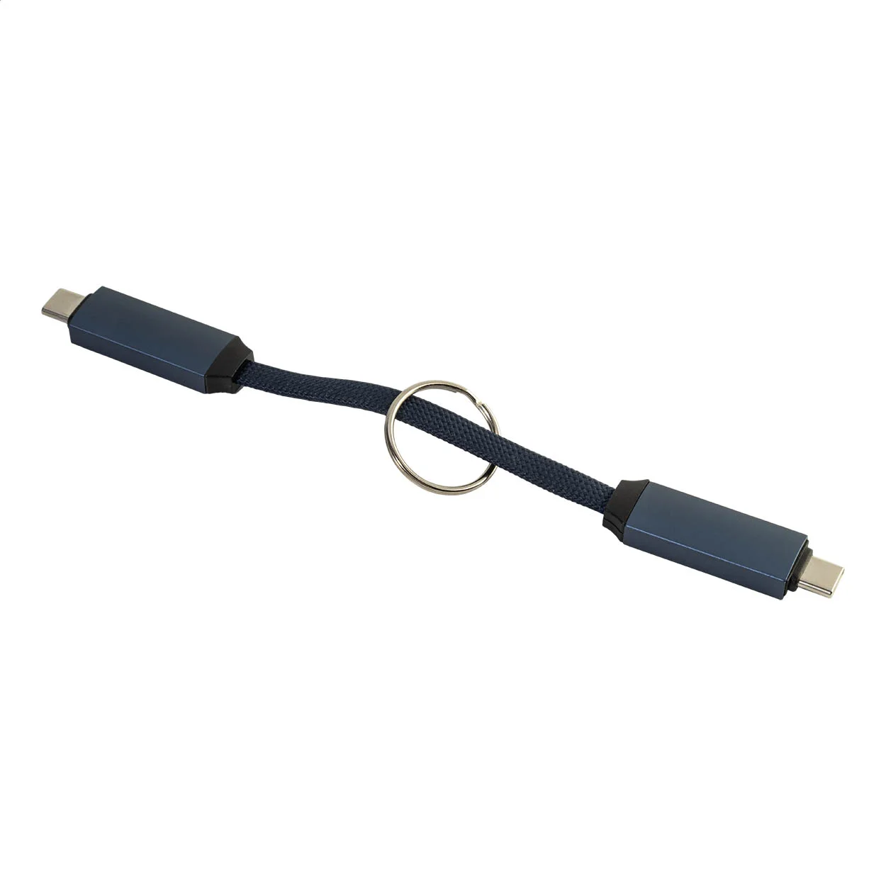 Schlüsselanhänger Keycab mit 60W USB-C-Kabel, dunkelblau – Bild 4