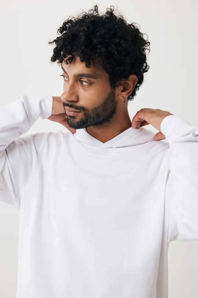 IQONIQ Yengo Hoodie mit Seitentaschen aus rec. Baumwolle, recycled white – Bild 7