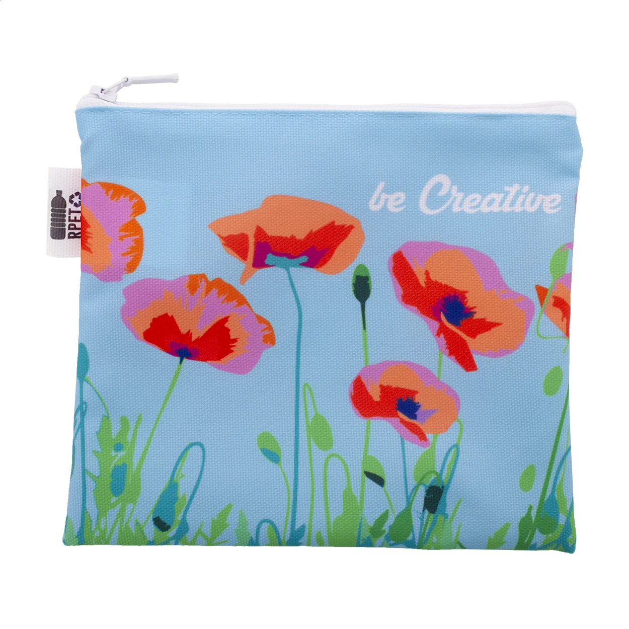 Individuelle Kosmetiktasche CreaBeauty M RPET, weiß – Bild 5