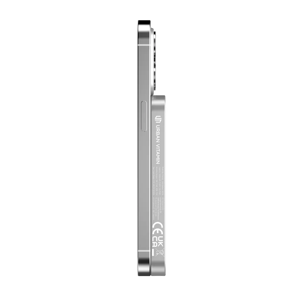Urban Vitamin Richmond 5000mAh Powerbank aus RCS Plastik/Alu, silber – Bild 3