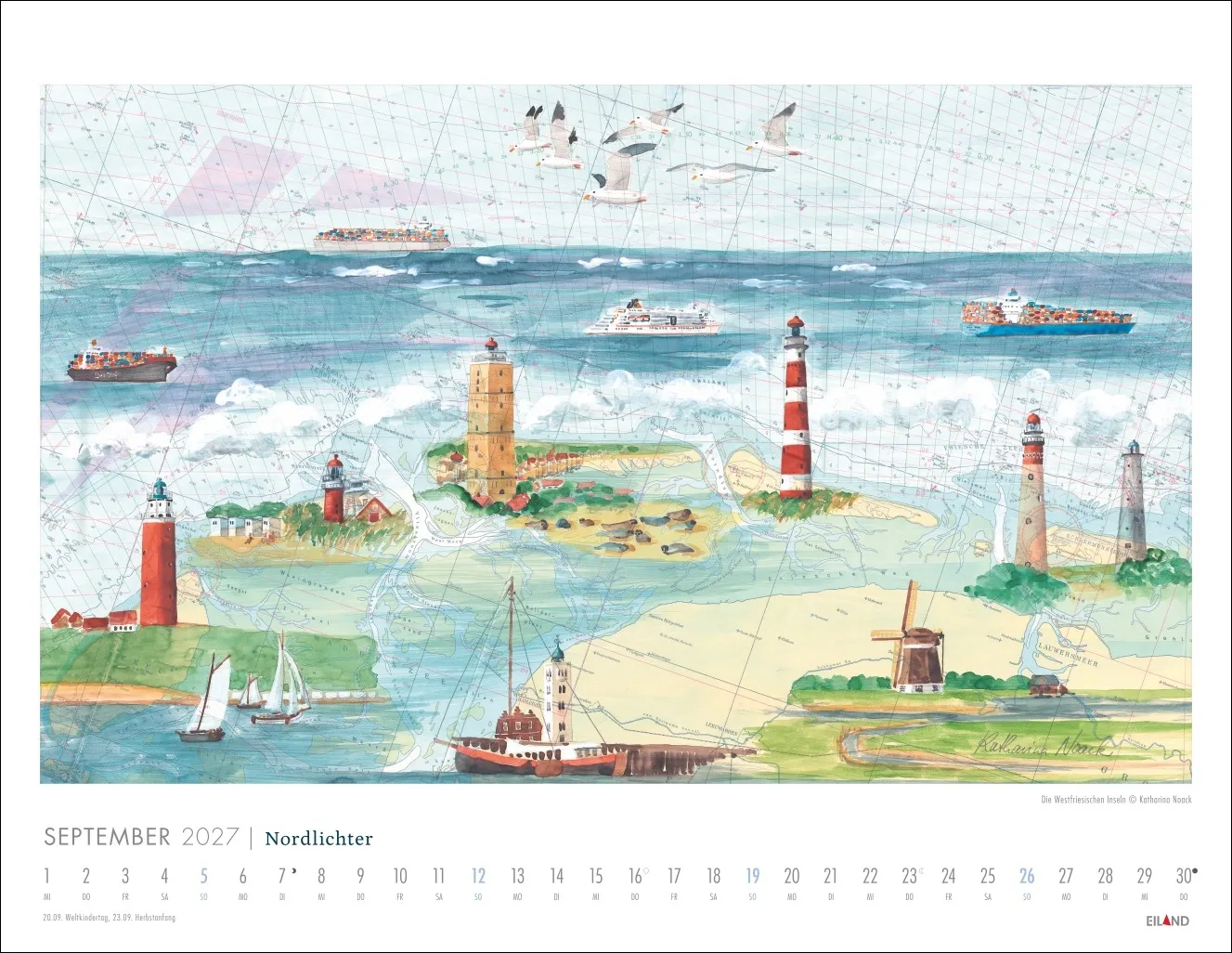 Nordlichter - See(h)karten Wandkalender 2027 – Bild 10