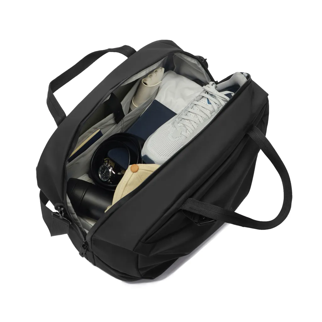 Urban wasserabweisende Wochenendtasche, schwarz – Bild 6
