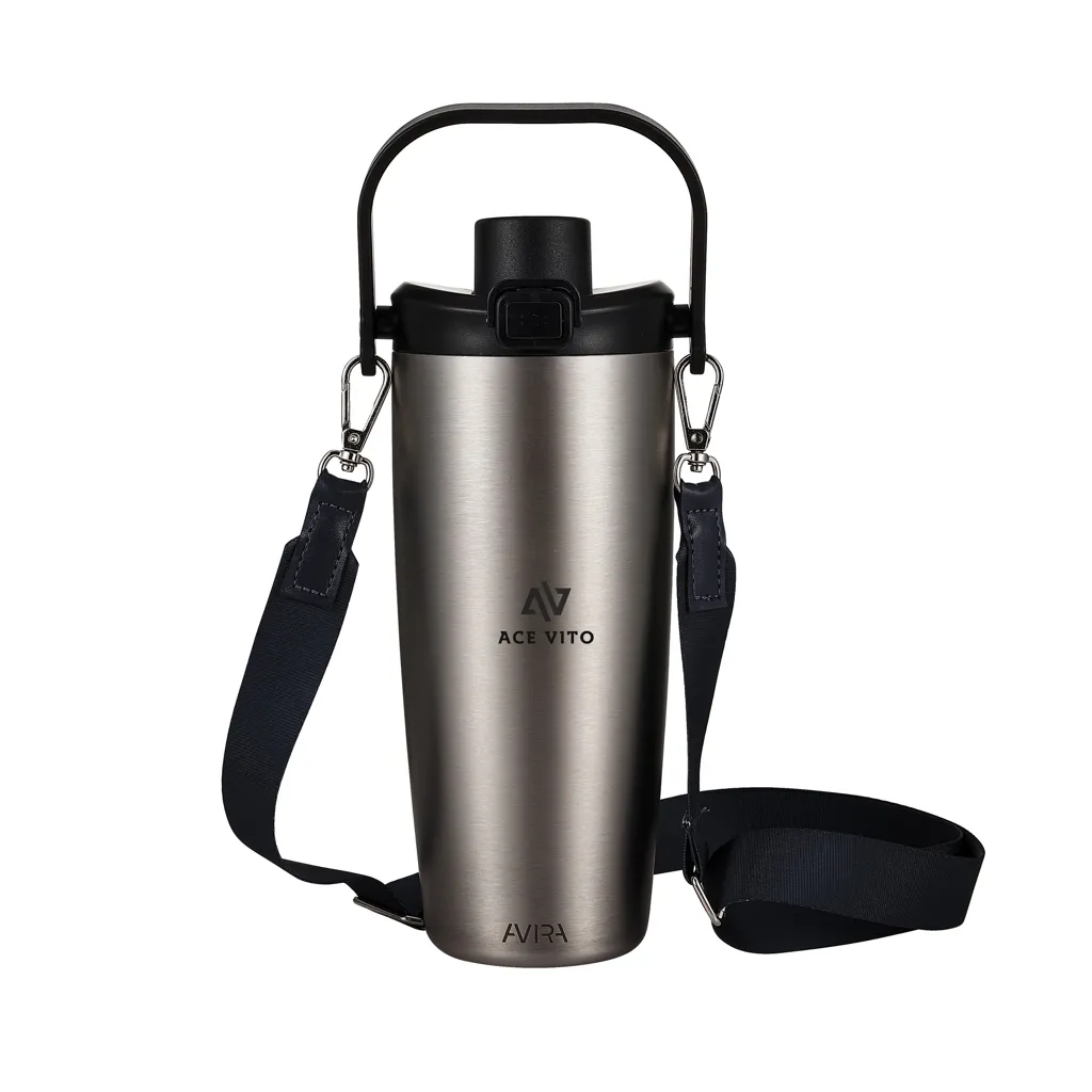 Avira Ayala Crossbody Duosip Becher aus RCS rec. Stahl, silber – Bild 9