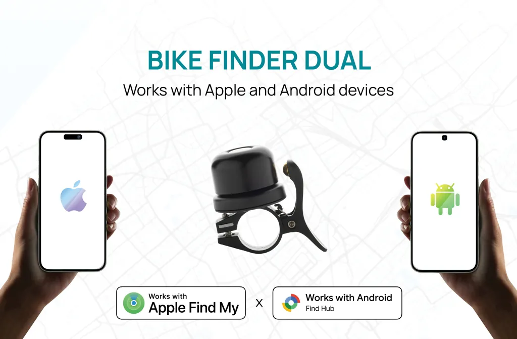 Bikefinder Dual Fahrradklingel mit weltweiter Ortung, schwarz – Bild 7