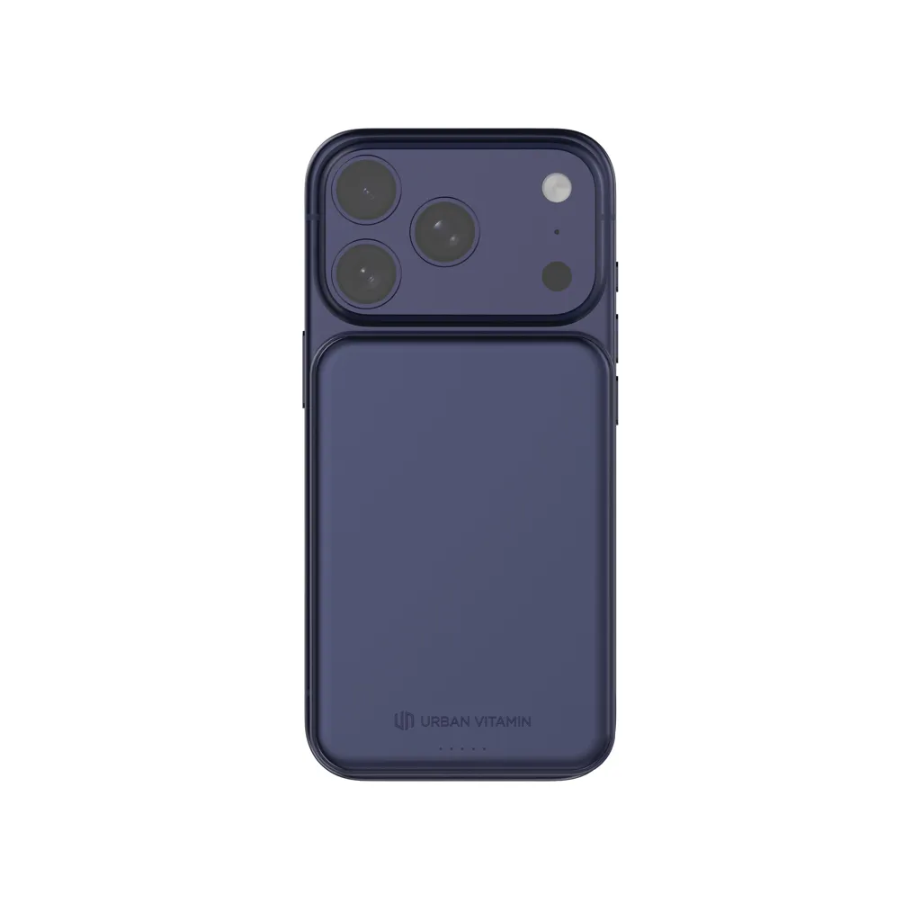 Urban Vitamin Pomona 5000mAh Qi2.2 25W magnetische Powerbank, blau – Bild 6