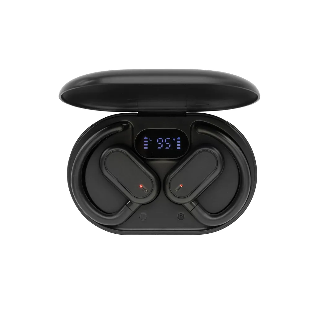 Fitsound TWS-Ohrhörer aus RCS recyceltem Kunststoff, schwarz – Bild 2