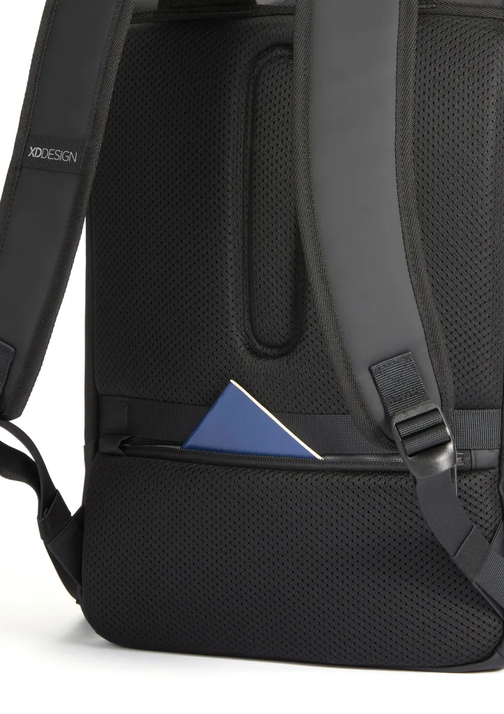 Urban wasserabweisender Flap-Top Rucksack, schwarz – Bild 26