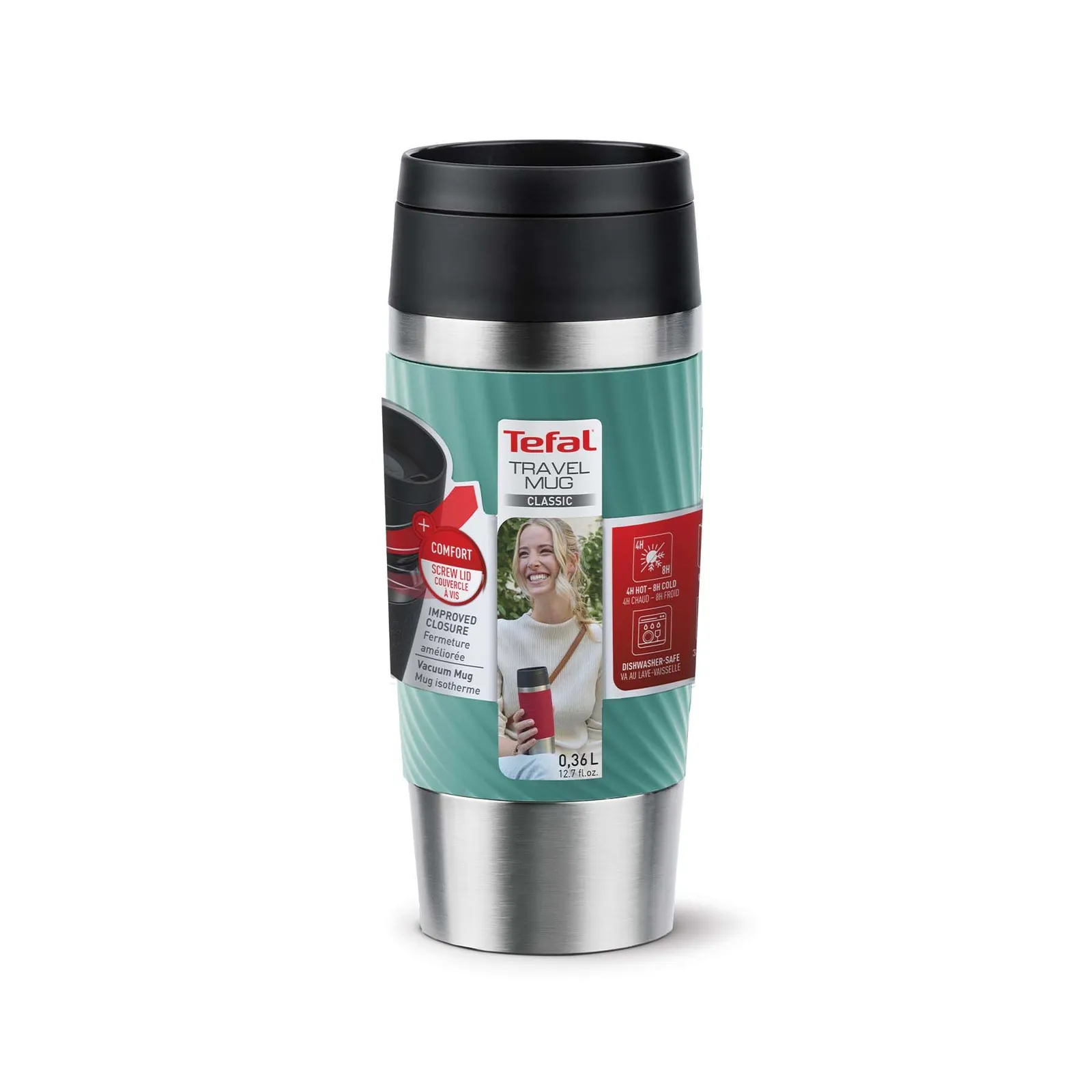 Tefal Thermobecher Classic Twist 0.36L, Grün – Bild 7