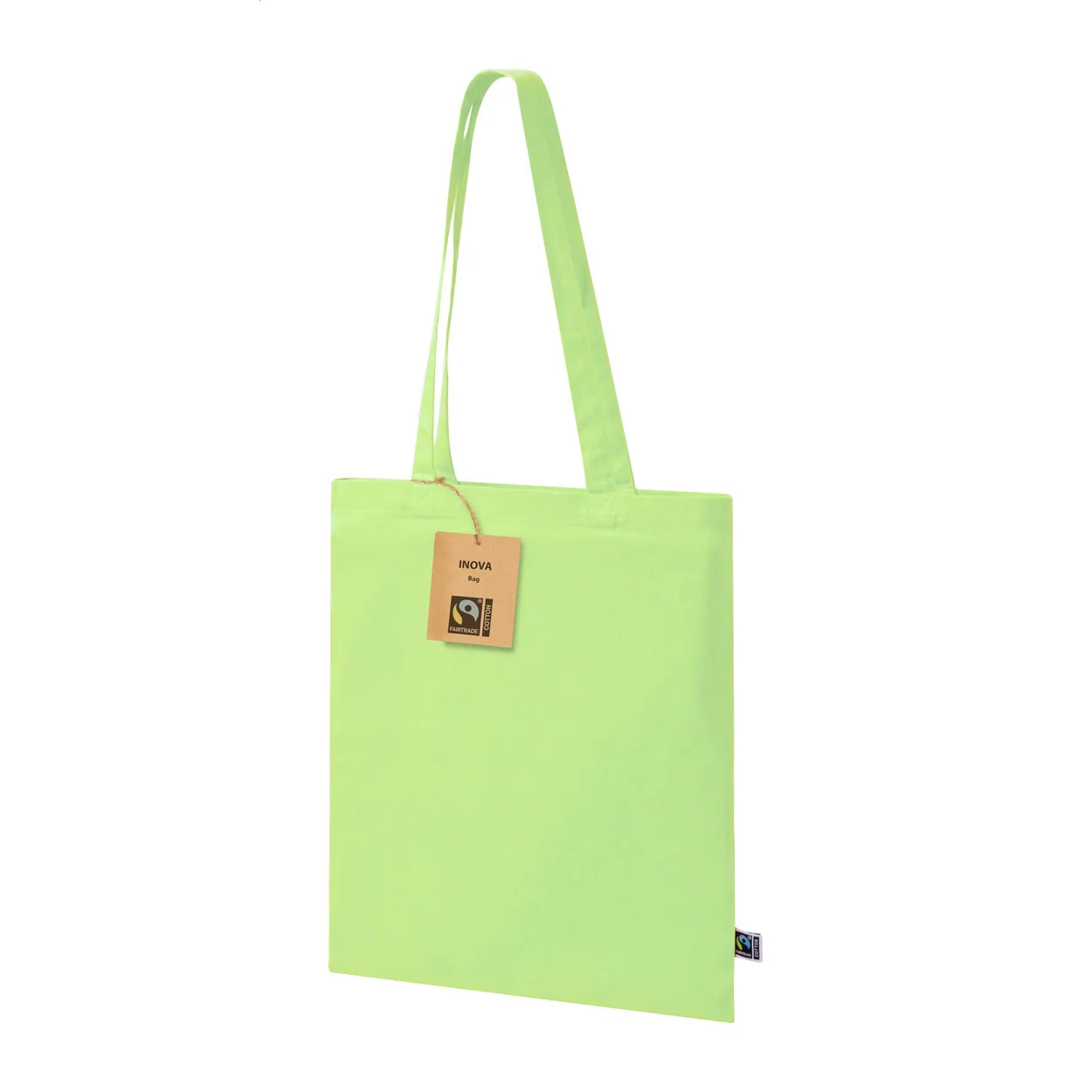 Fairtrade Einkaufstasche Trap, lindgrün – Bild 4