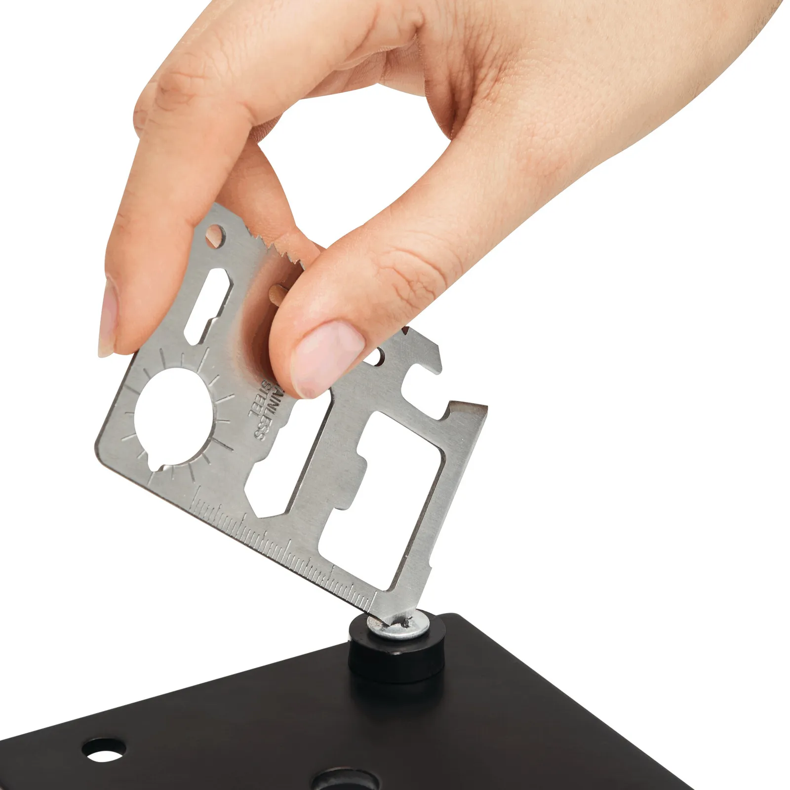 POCKET CARD - Multifunktionskarte silber, silber – Bild 5