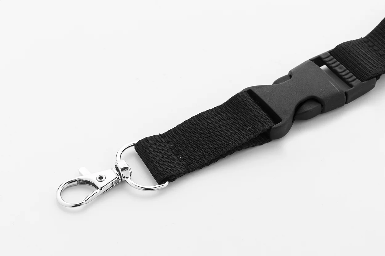 Lanyard Revent Plus aus RPET, schwarz – Bild 3