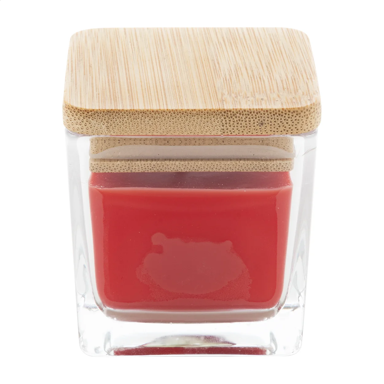 Kerze Cubama, Vanille, rot – Bild 3