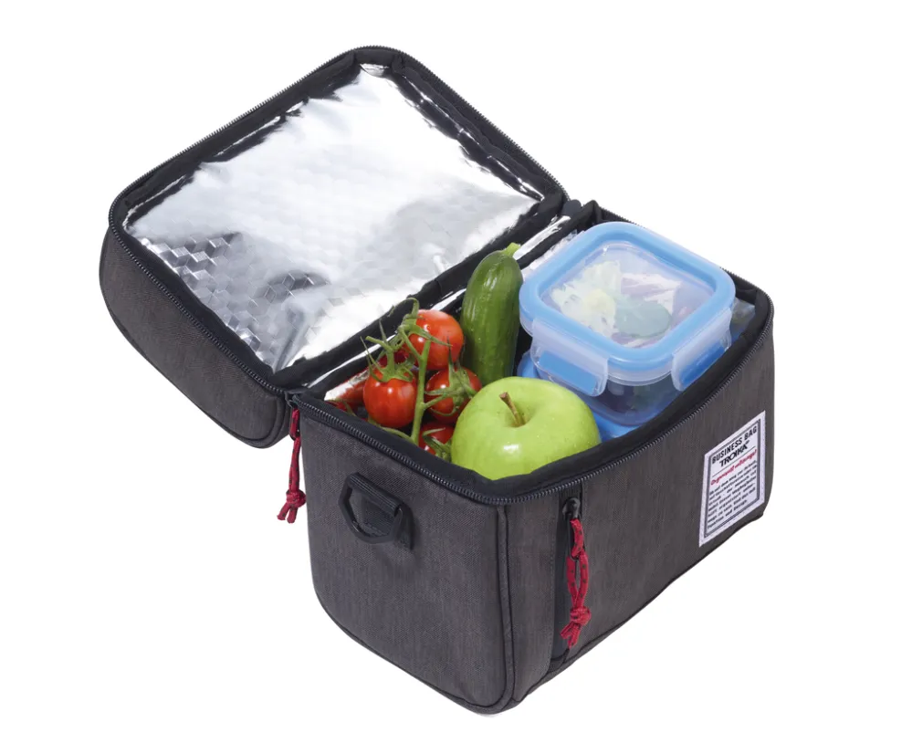 Isoliertasche BUSINESS LUNCH COOLER, anthrazit/schwarz – Bild 3