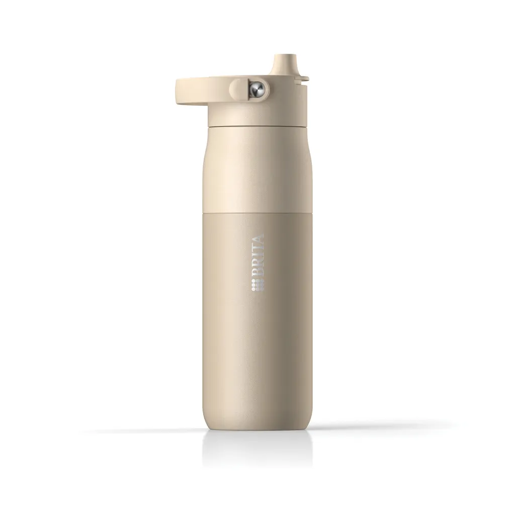 BRITA LARQ Essential Wasserflasche 680ml, beige – Bild 4