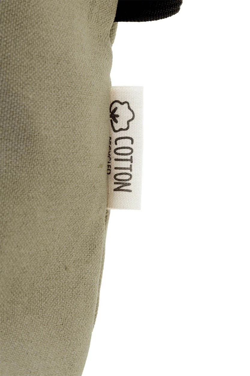 Recycelten Canvas Reisetasche Rebyss Travel, beige – Bild 4