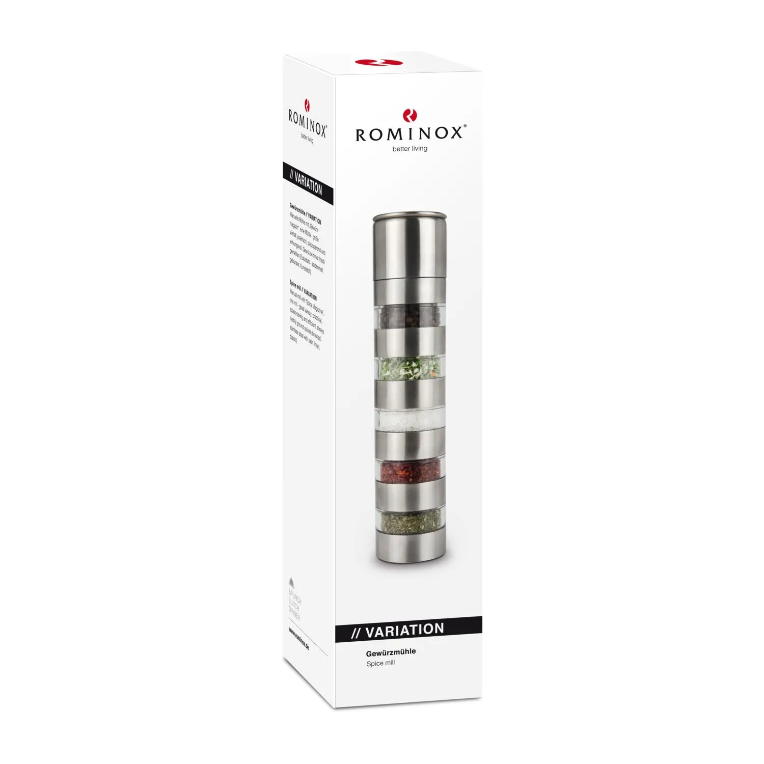 ROMINOX® Gewürzmühle // Variation, silber – Bild 3