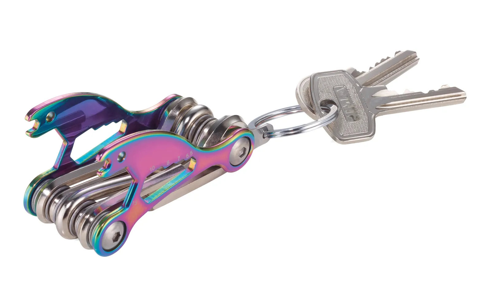 Multifunktions-Werkzeug BIKE MULTITOOL irisierend/silberfarben, irisierend/silberfarben – Bild 3