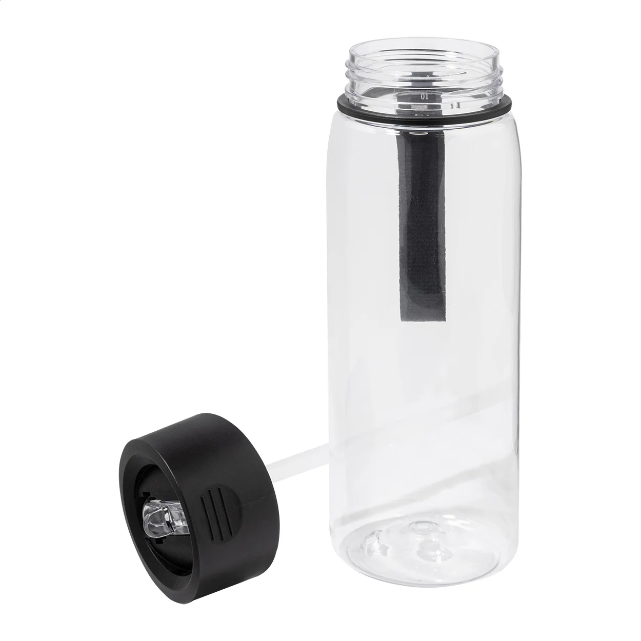 RPET Trinkflasche mit Handtuch Fitmax, weiß – Bild 3