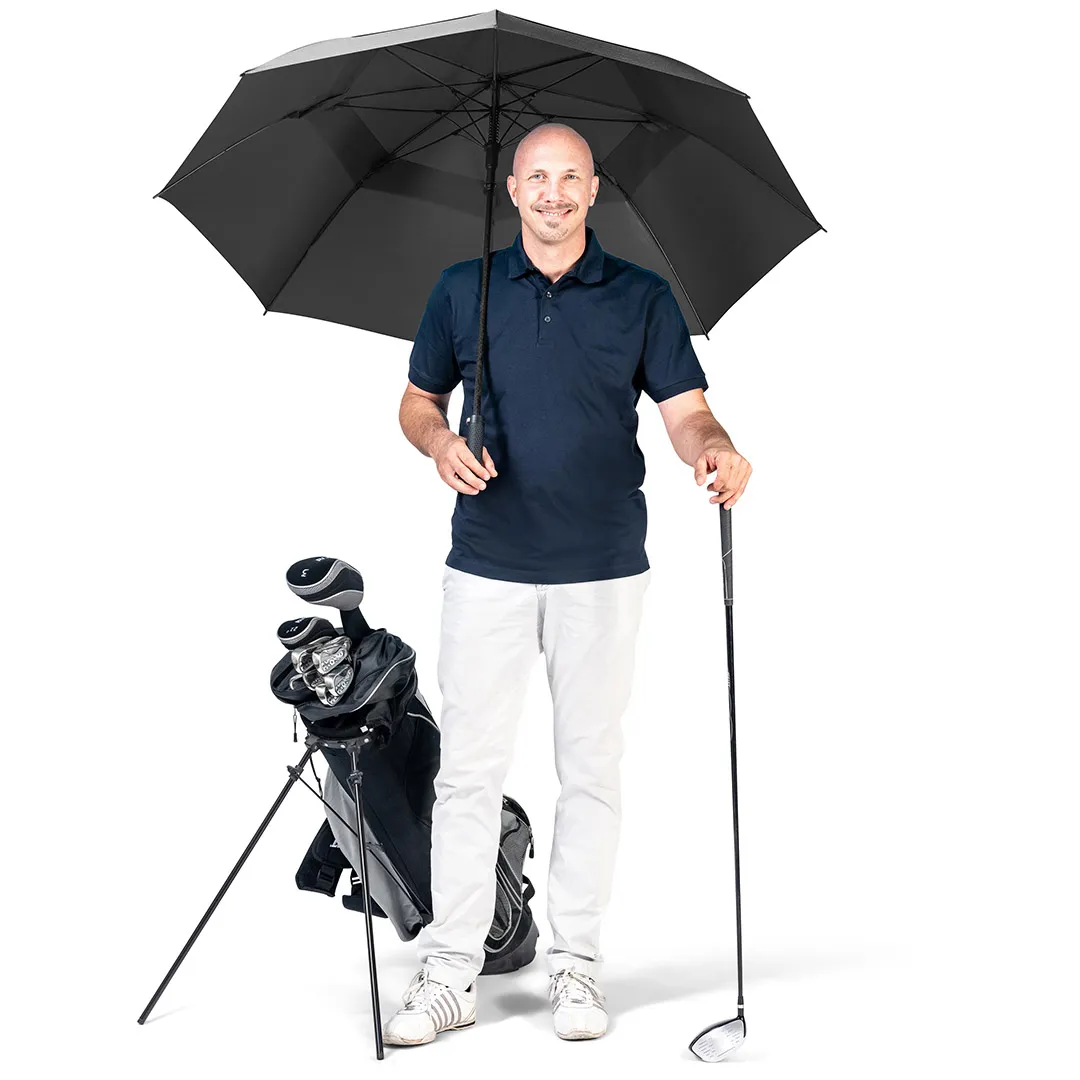 AC-Golf-/Gästeschirm Fibermatic XL Vent, schwarz – Bild 9
