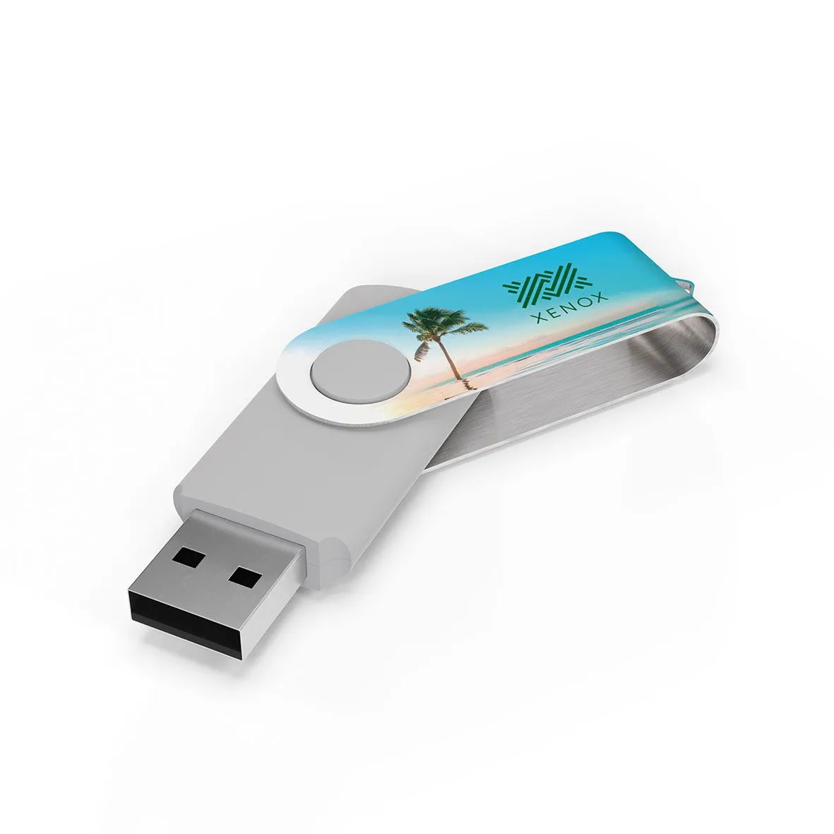 USB-Stick Twister, Weiß – Bild 5