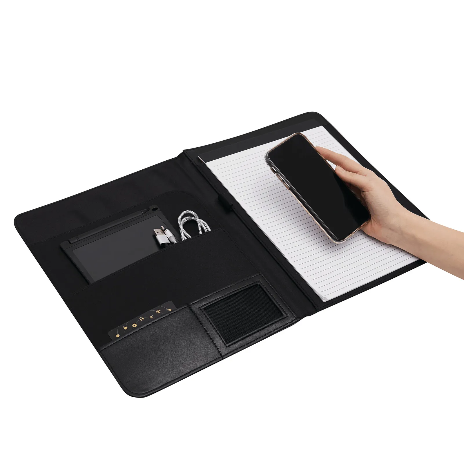 NOBLESSE A4 - Konferenzmappe schwarz, schwarz – Bild 6