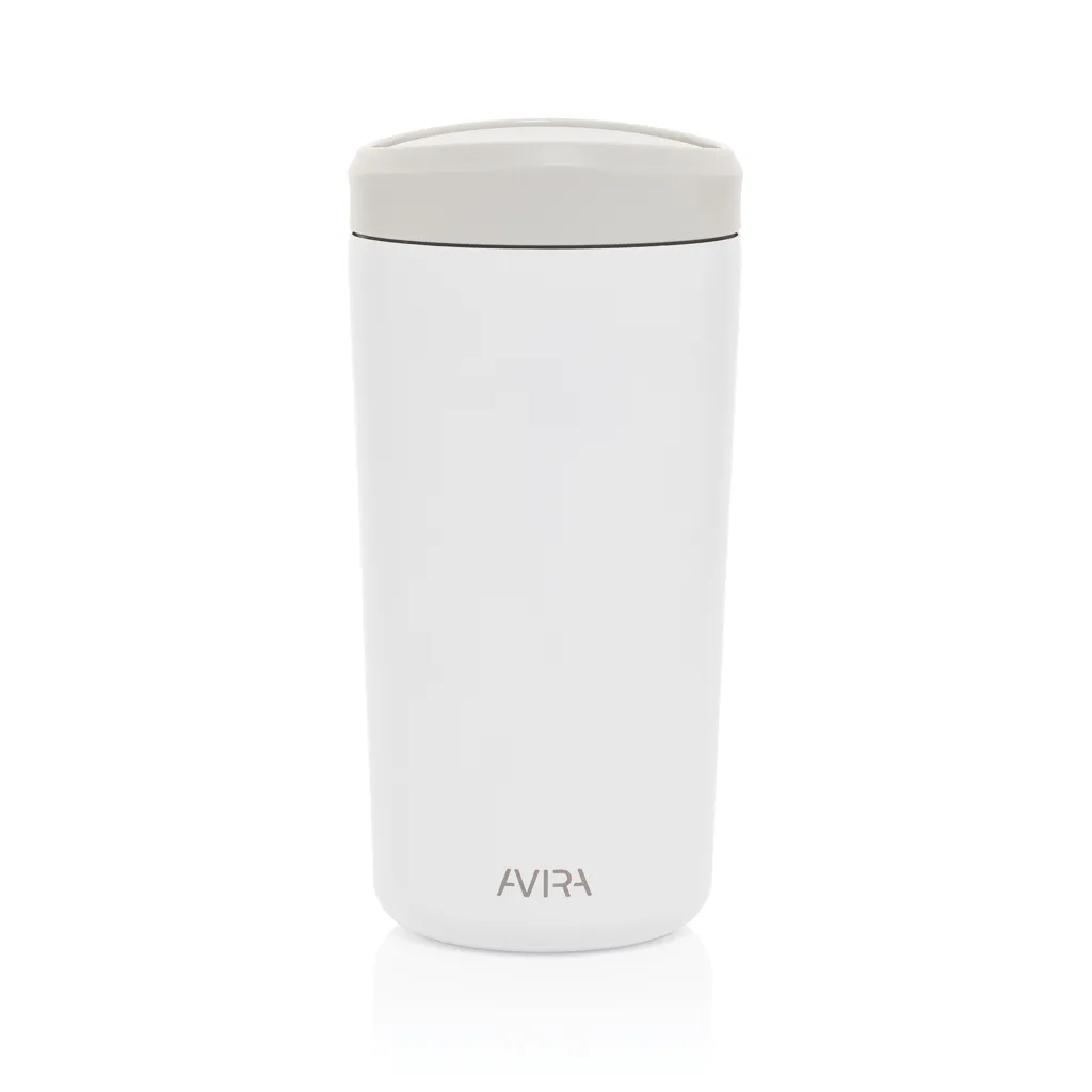 Avira Alix Klickbecher aus RCS rec. Stahl 400ml, weiß – Bild 2