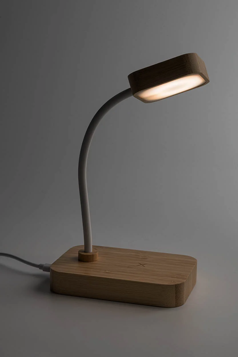 Multifunktionale Schreibtischlampe VoltGlow, natur, weiß – Bild 12