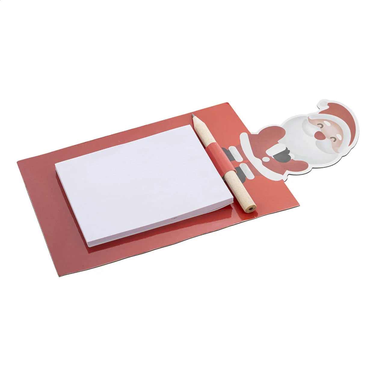 Magnetischer Notizblock Weihnachten, Weihnachtsmann Julliste, rot – Bild 3
