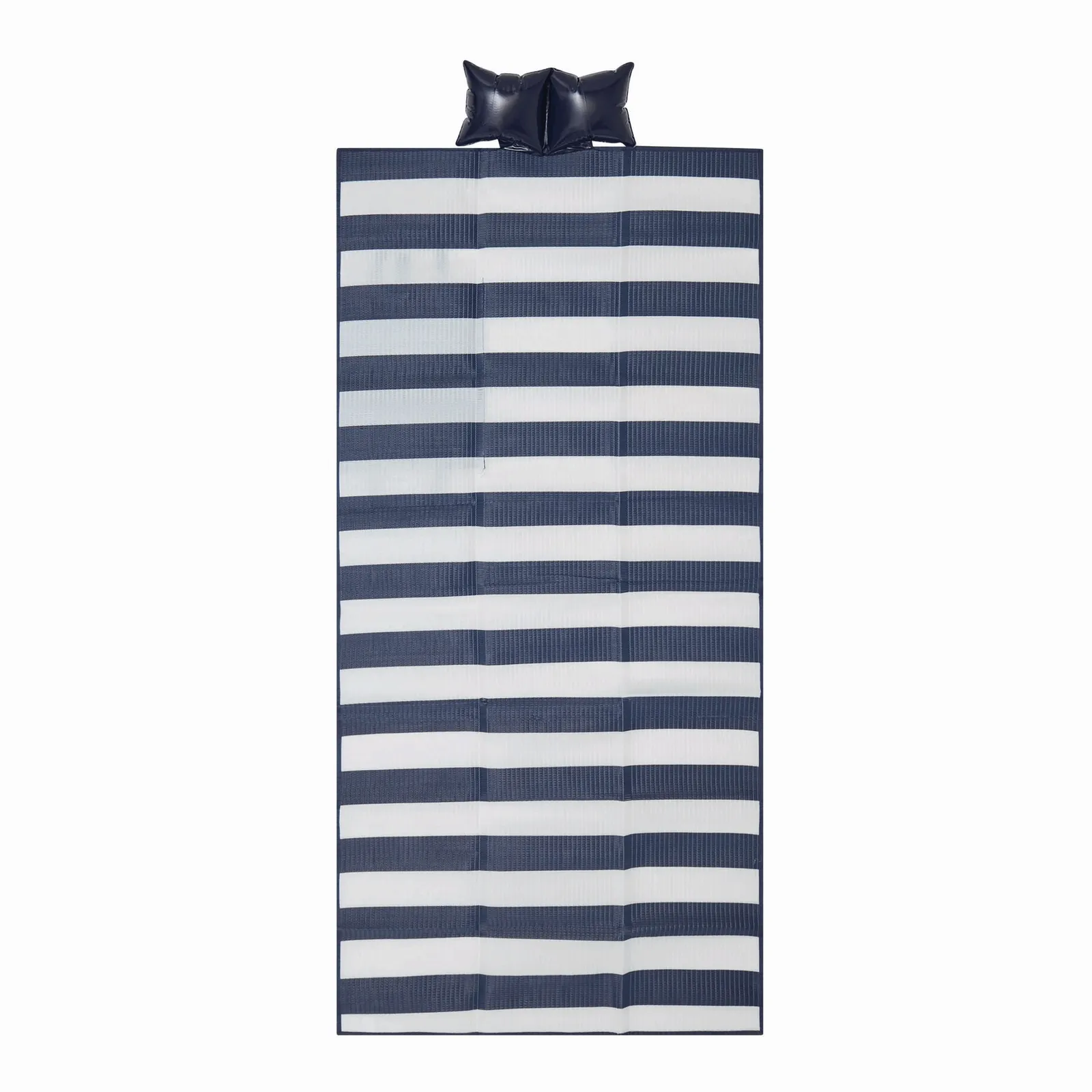 MARINA - Maritime Strandmatte blau, weiß, blau, weiß – Bild 5