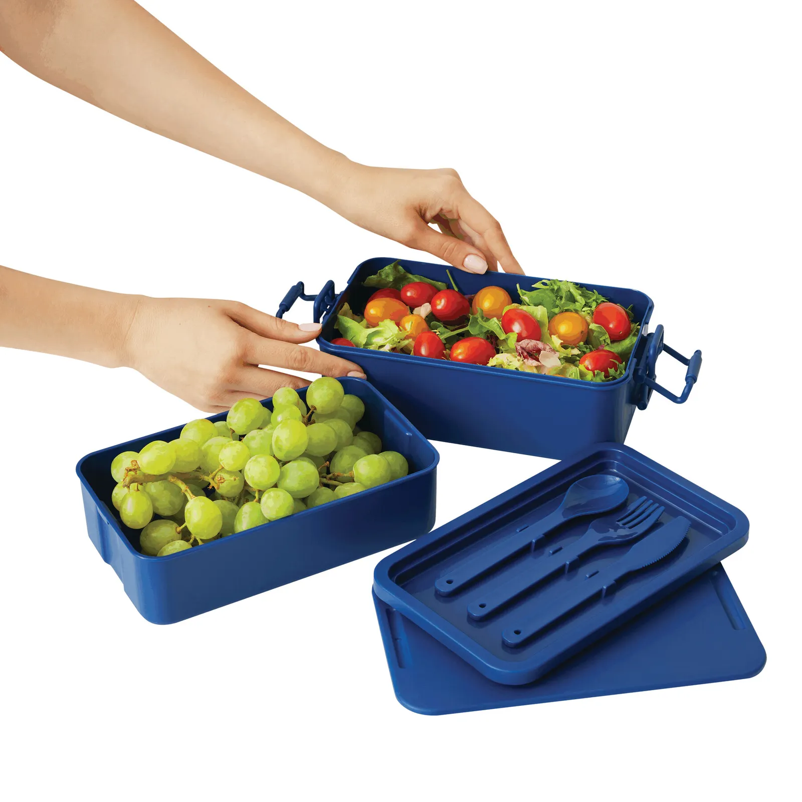 WELL PREPARED - Lunchbox, blau – Bild 7