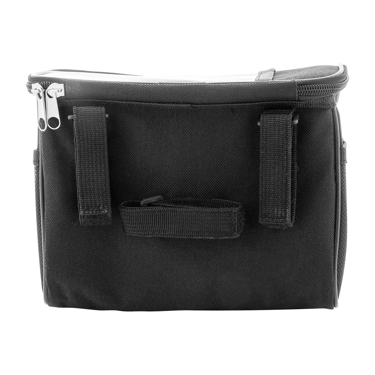 RPET-Fahrrad-Handyhaltertasche Velofon Plus, schwarz – Bild 2