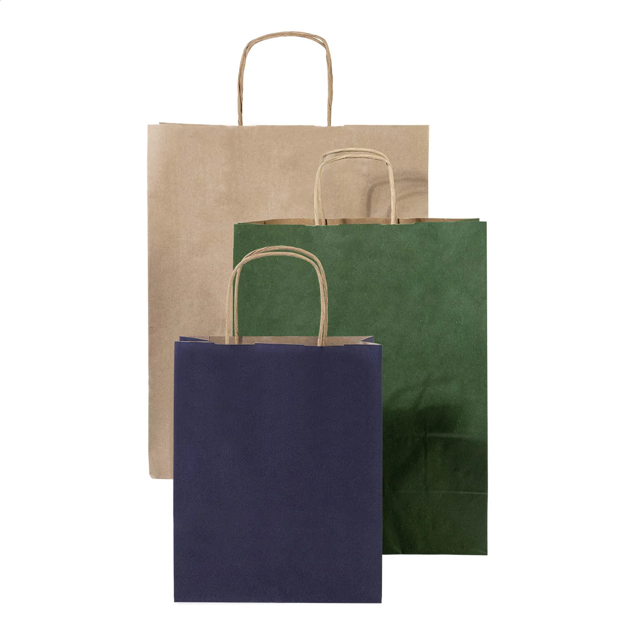 Papiergeschenktasche Papbag L, groß, natur – Bild 3