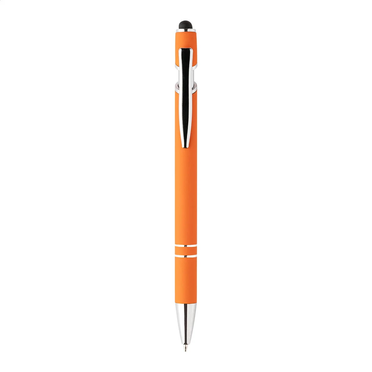 Touchpen-Kugelschreiber Tonnel Soft, orange – Bild 2