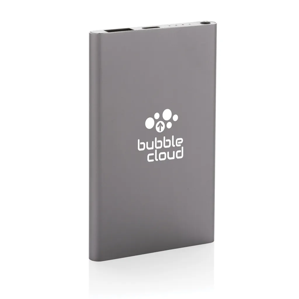 4.000mAh Type-C Powerbank aus RCS recyeltem ABS & Aluminium, anthrazit – Bild 5