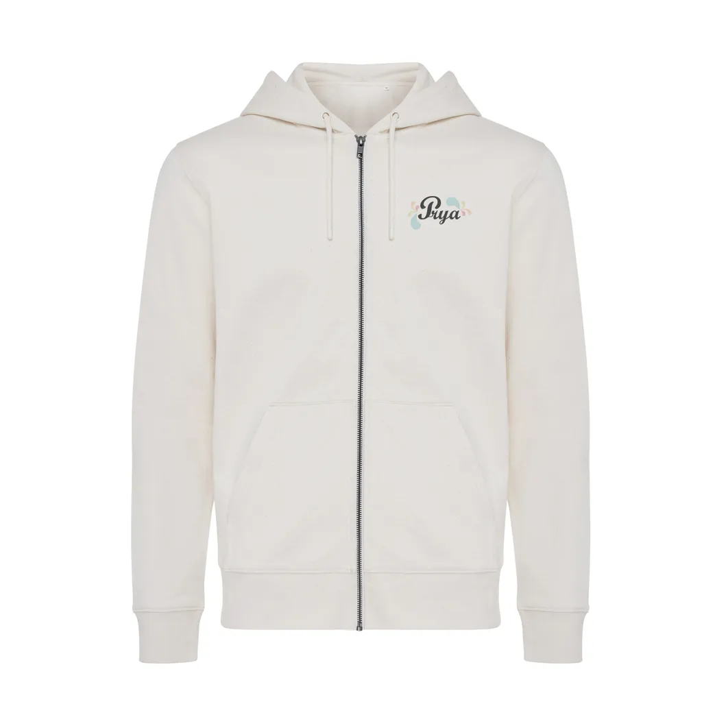 IQONIQ Abisko Zip-Kapuzenpullover aus recycelter Baumwolle, natural raw – Bild 4