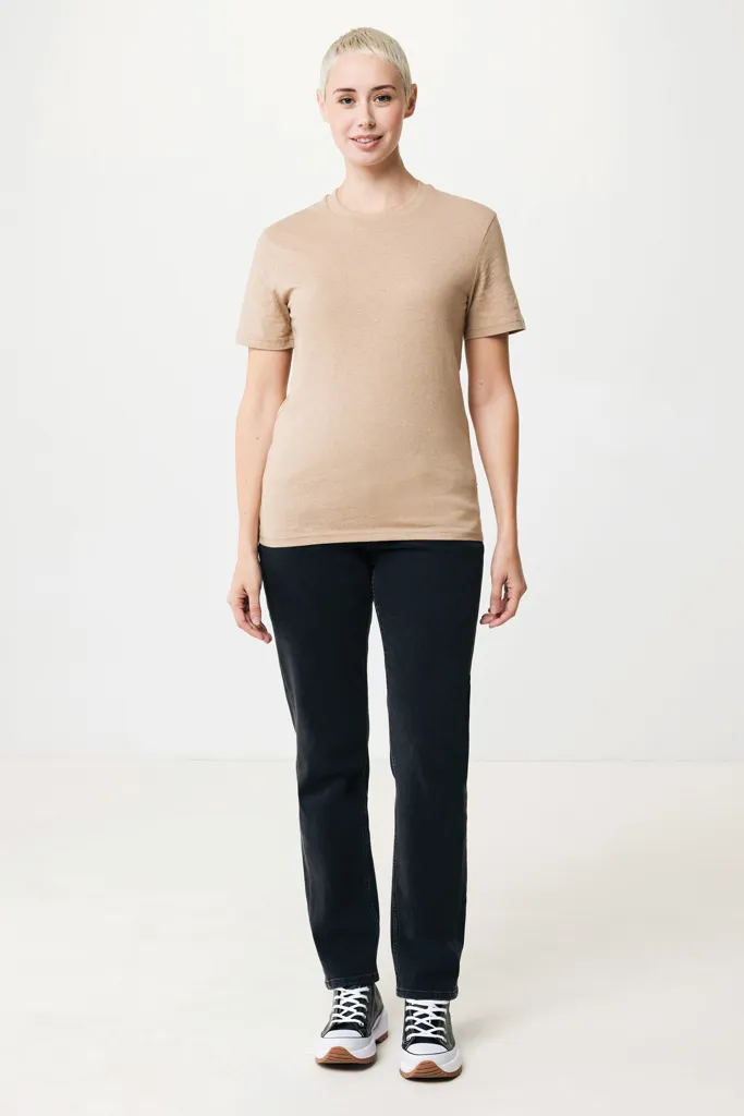 IQONIQ Manuel ungefärbtes T-Shirt aus recycelter Baumwolle, heather brown – Bild 7