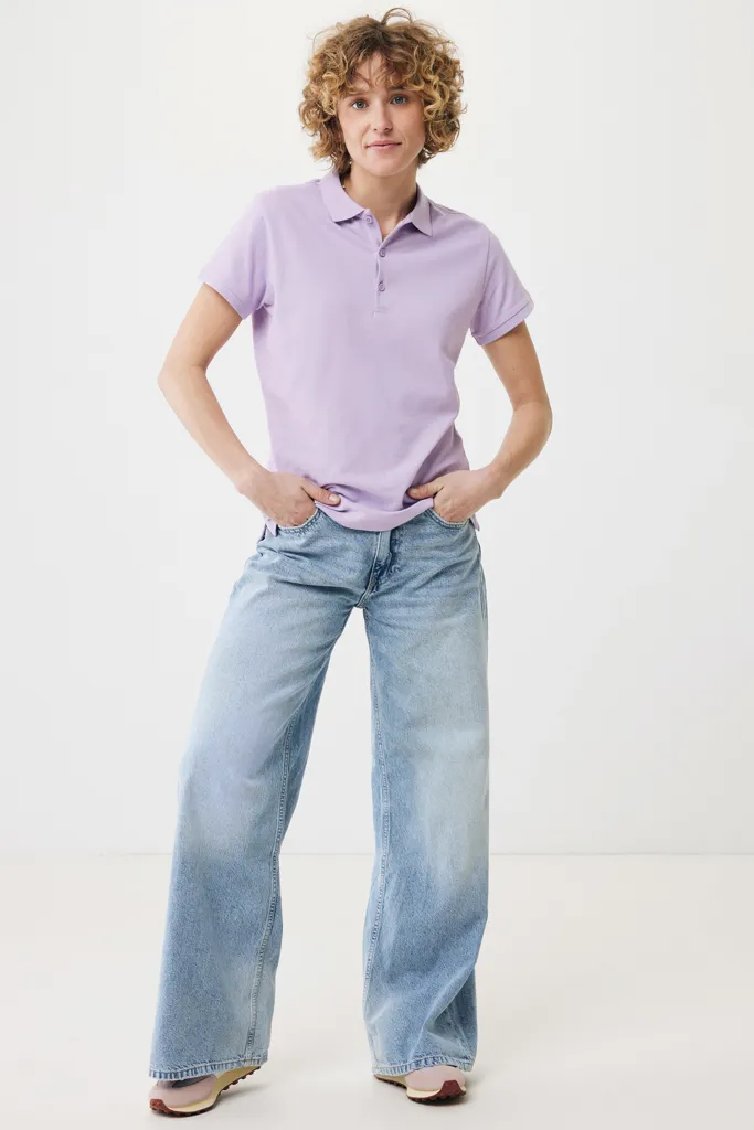 IQONIQ Yosemite Damen Piqué-Poloshirt aus rec. Baumwolle, lavender – Bild 5
