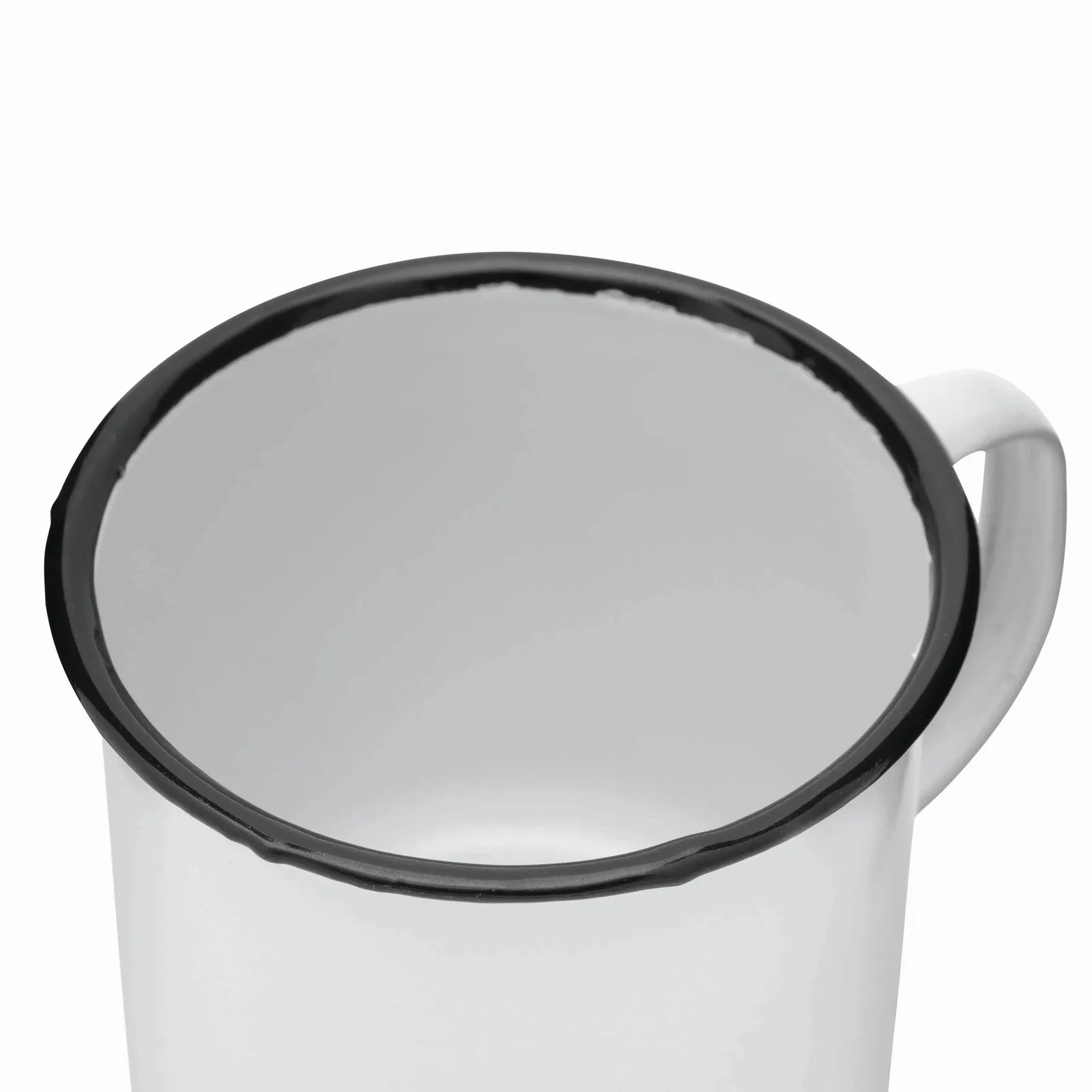 RETRO CUP - Emaille Becher, weiß – Bild 5