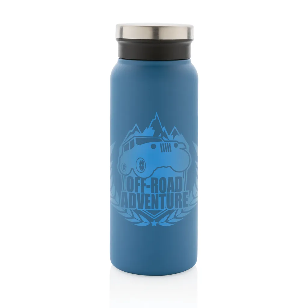 RCS recycelte Stainless Steel Vakuumflasche 600ml, blau – Bild 2